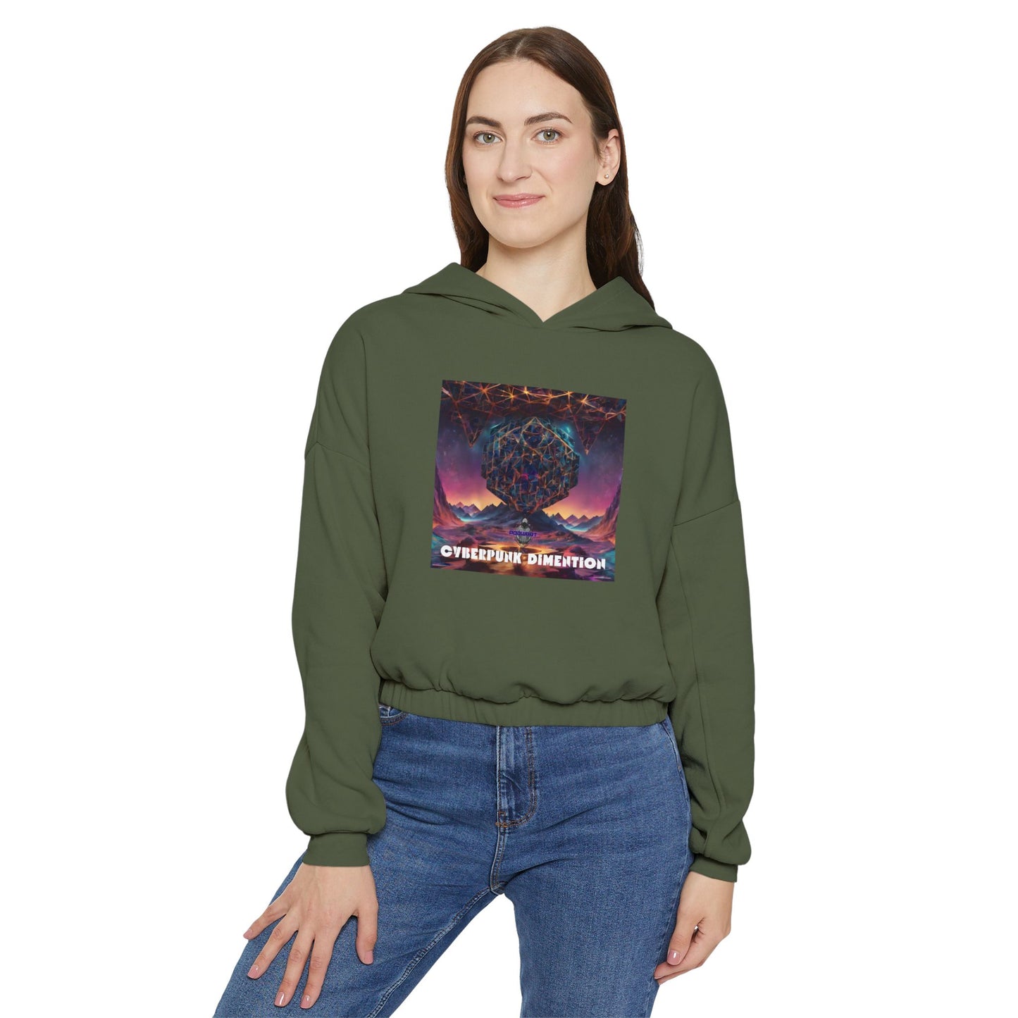 Cosmic Vibes Cinched Hoodie - Perfect for Dreamers & Adventurers