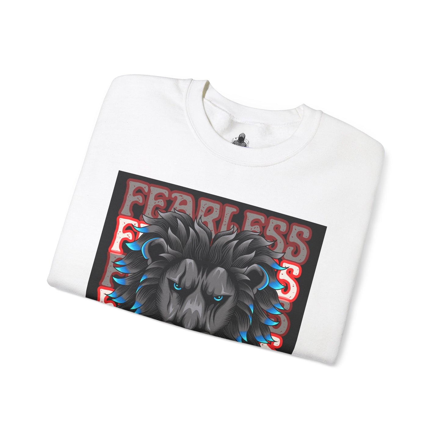 Fearless Lion Graphic Crewneck Sweatshirt