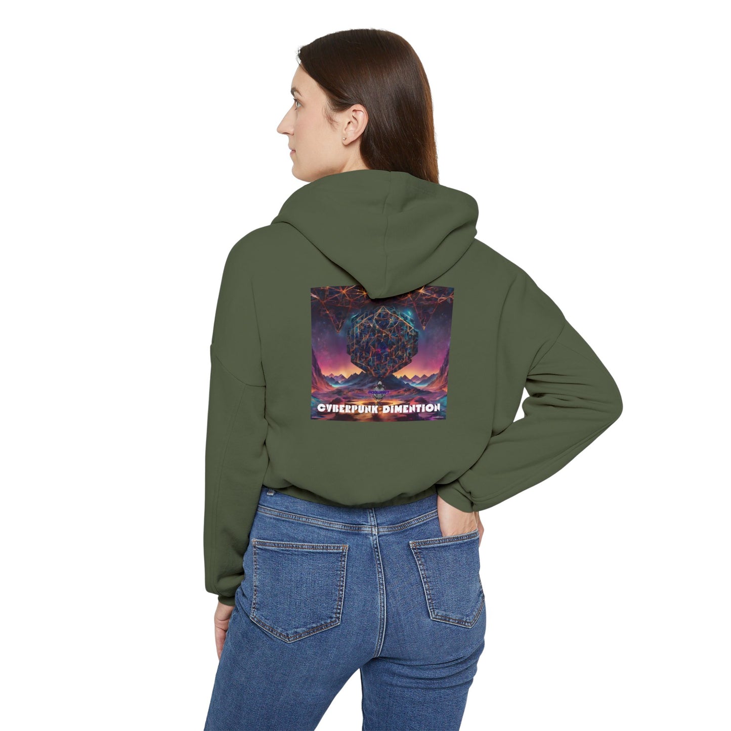 Cosmic Vibes Cinched Hoodie - Perfect for Dreamers & Adventurers