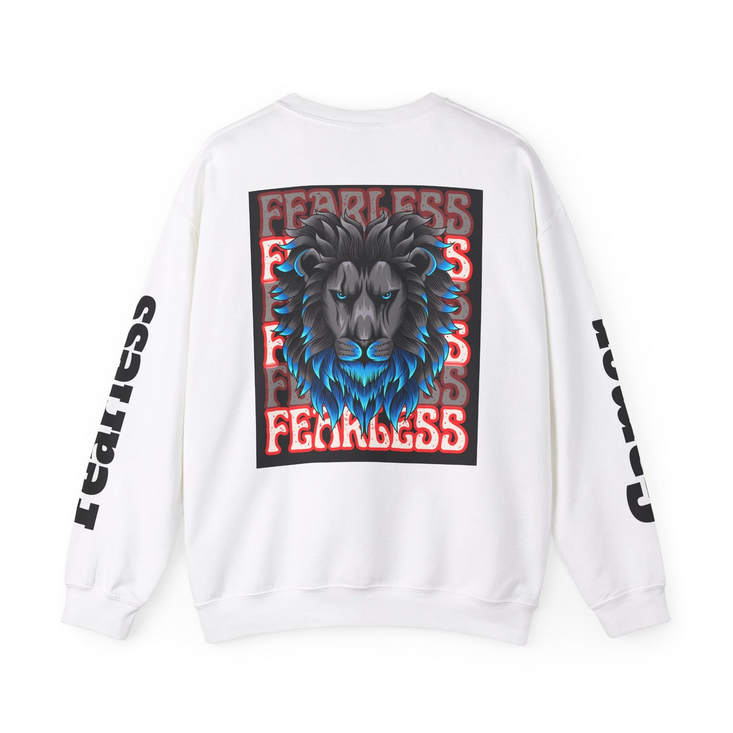 Fearless Lion Graphic Crewneck Sweatshirt