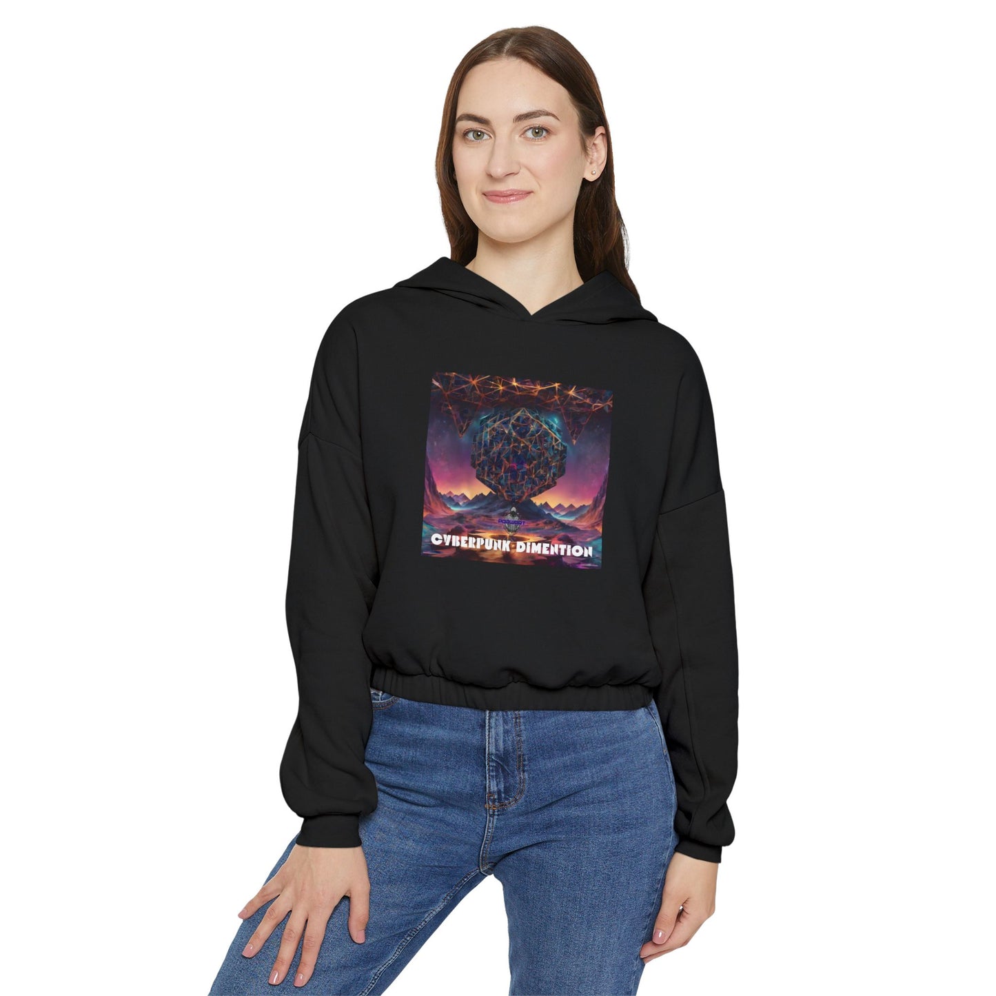 Cosmic Vibes Cinched Hoodie - Perfect for Dreamers & Adventurers