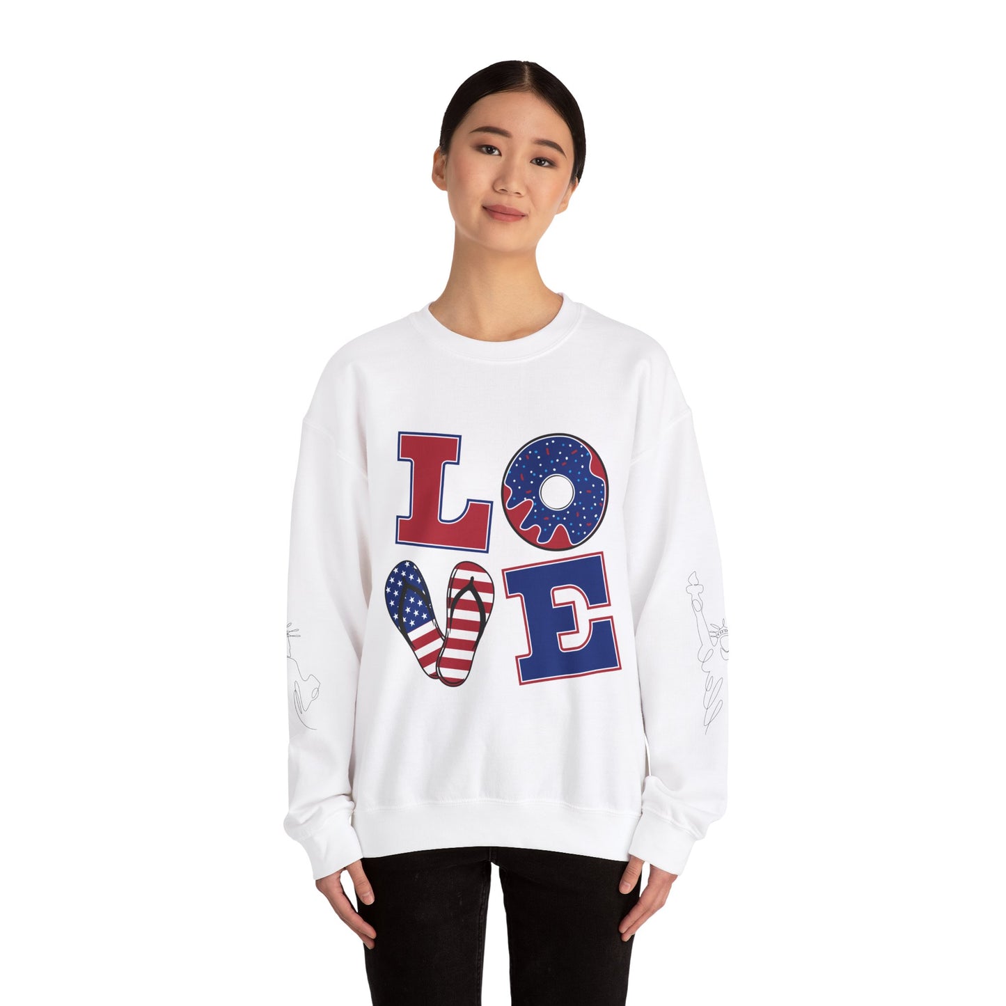 America Peace Love Style Sweatshirt