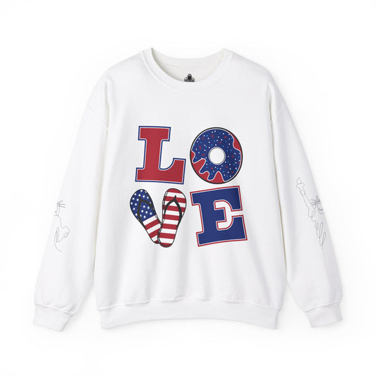 America Peace Love Style Sweatshirt