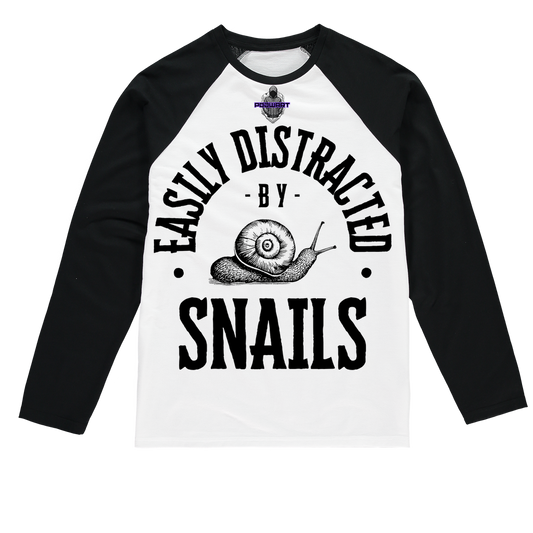 Snails Sublimation Baseball Long Sleeve T-Shirt