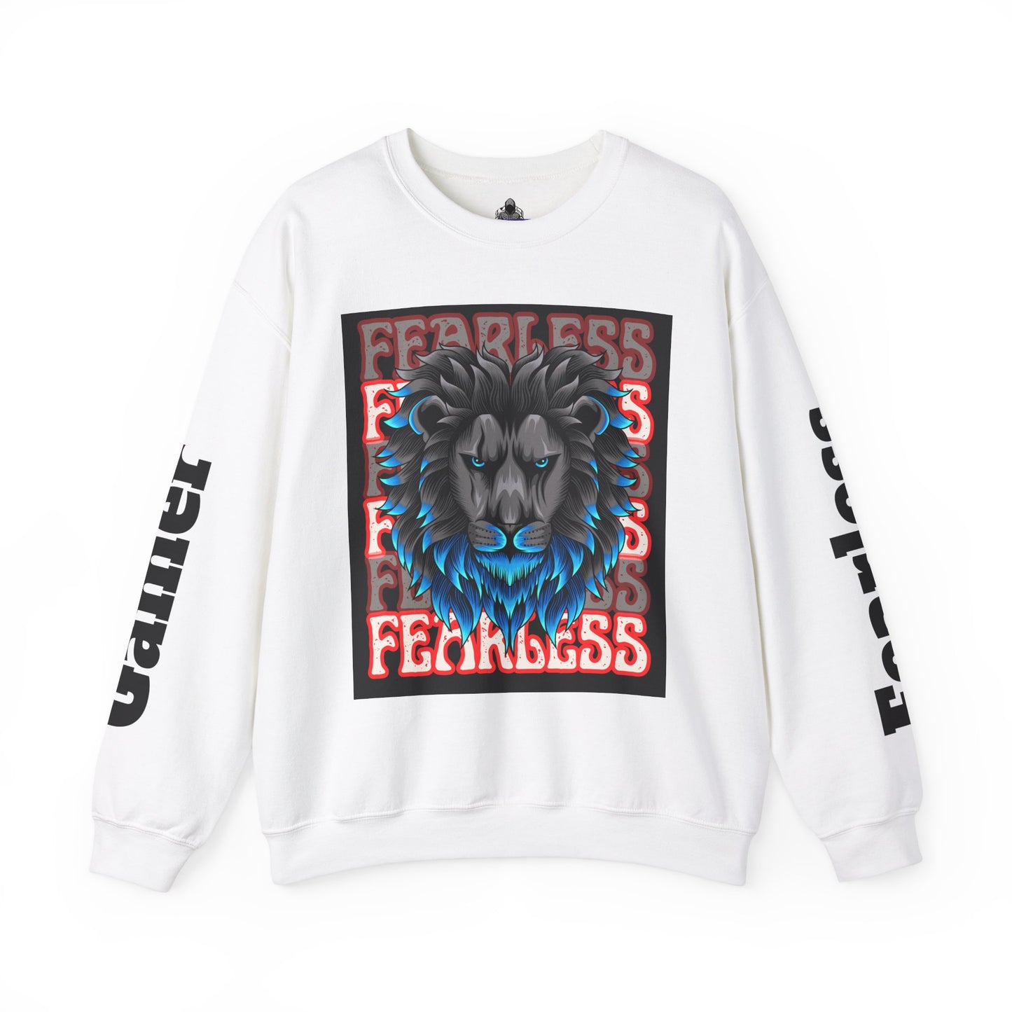 Fearless Lion Graphic Crewneck Sweatshirt