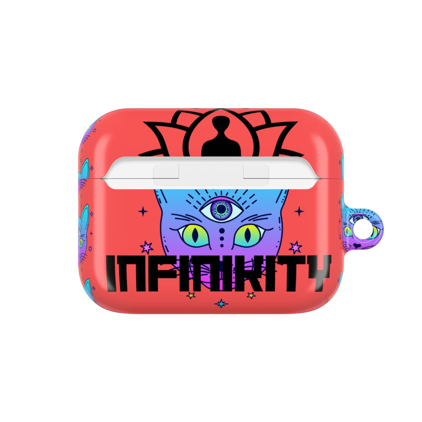 Colorful Cat Infinity AirPod Case - Unique Design for Trendy Music Lovers